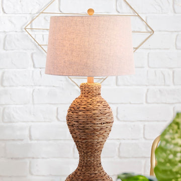 Elicia 31" Seagrass Weave LED Table Lamp - JONATHAN Y